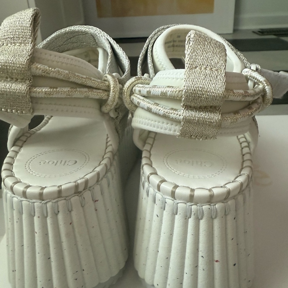 Chloe Silver Western Platform Sandals - Picture 6 of 11